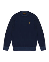 Maglione Uomo RefrigiWear Bennet Stone Washed Blu