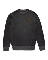 Maglione Uomo RefrigiWear Bennet Stone Washed Grigio Scuro