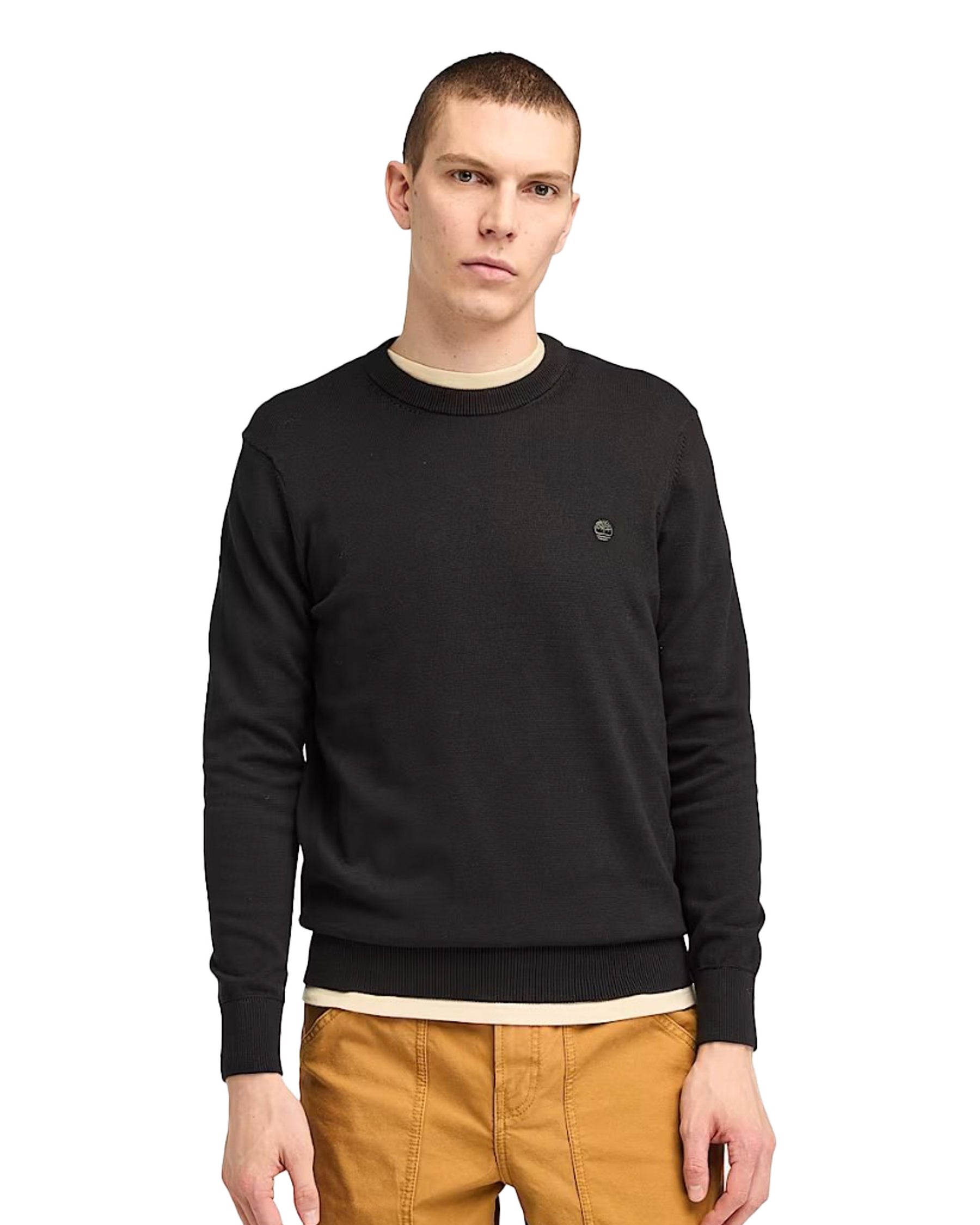 Maglione Uomo Timberland Williams River Cotton Yd Sweater Black