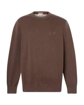 Maglione Uomo Timberland Williams River Cotton Yd Sweater Chocolate Brown