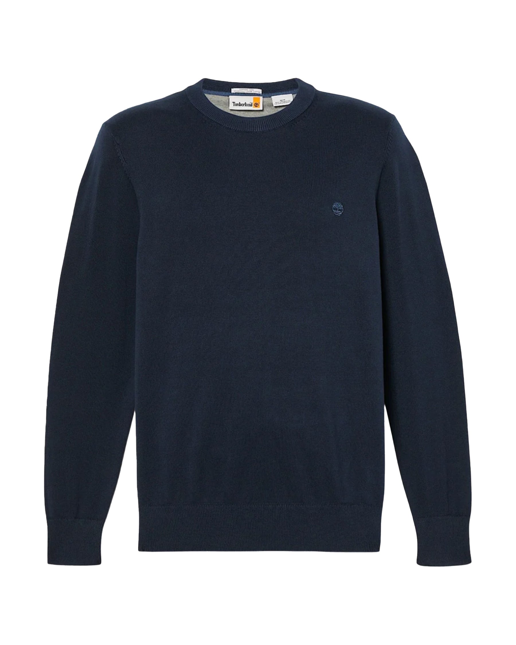Maglione Uomo Timberland Williams River Cotton Yd Sweater Dark Sapphire Blue
