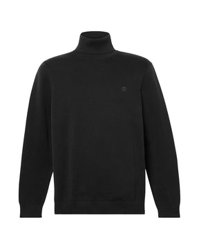 Maglione Uomo Timberland Williams River Turtle Neck Cotton Sweater Black