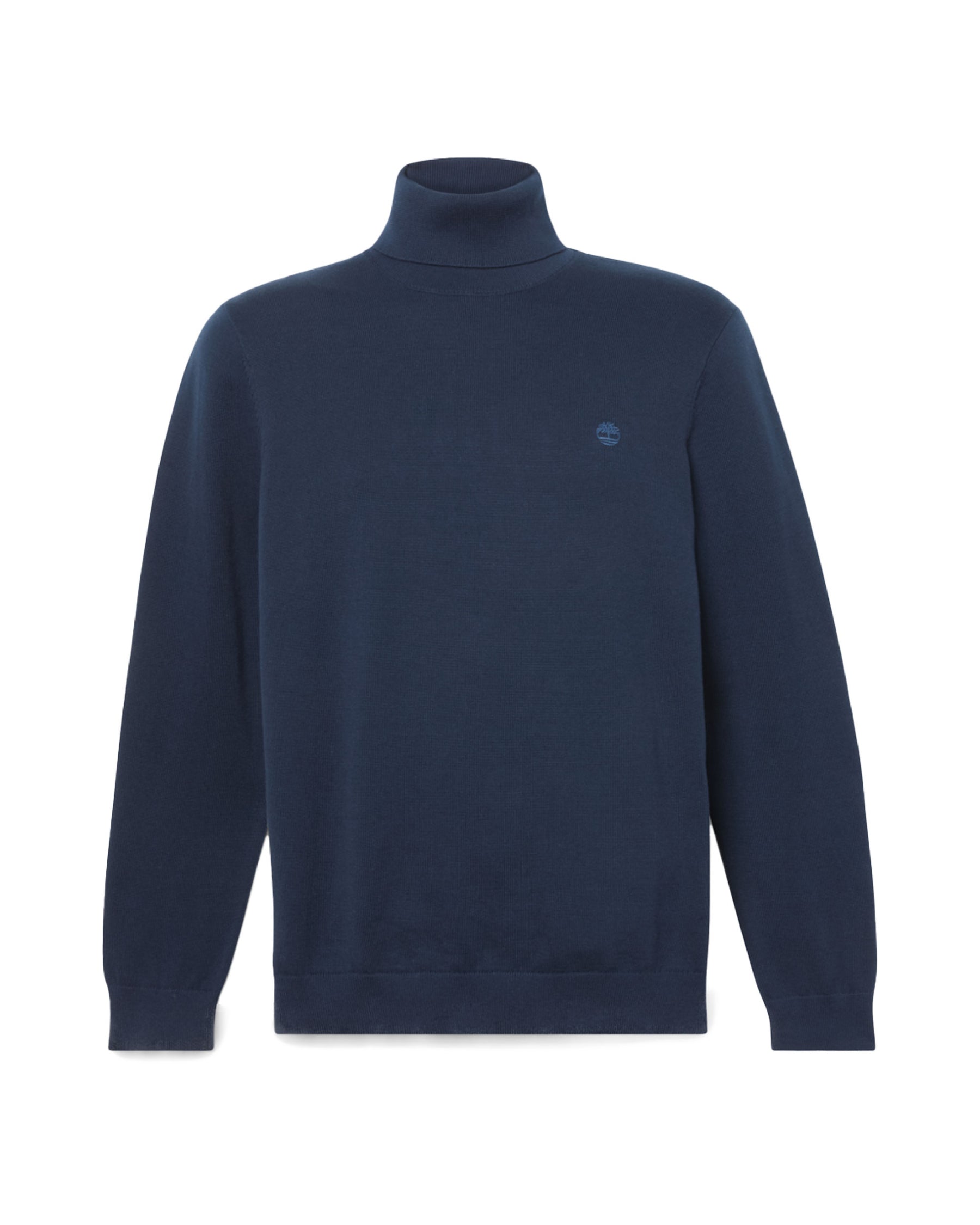 Maglione Uomo Timberland Williams River Turtle Neck Cotton Sweater Dark Sapphire