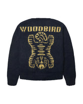 Maglione Uomo Woodbird WBKoon Zip Tiger Cardigan Navy