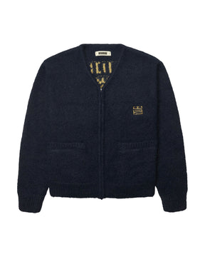 Maglione Uomo Woodbird WBKoon Zip Tiger Cardigan Navy