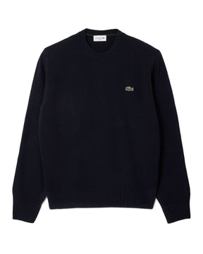 Maglione Uomo Lacoste Classic Logo Blu