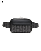 Pouch Lacoste Monogram Noir Gris Waist Bag