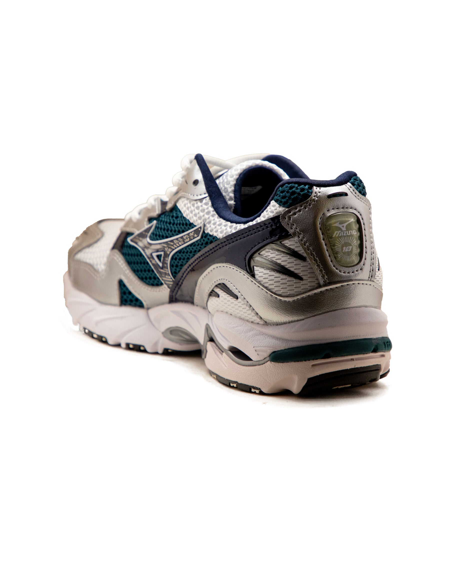 Mizuno Wave Rider 10 White-Baritone Blue-Deep Teal