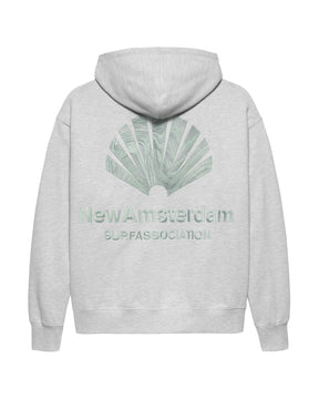 New Amsterdam Surfassociation Logo Hoodie Ash-Teal