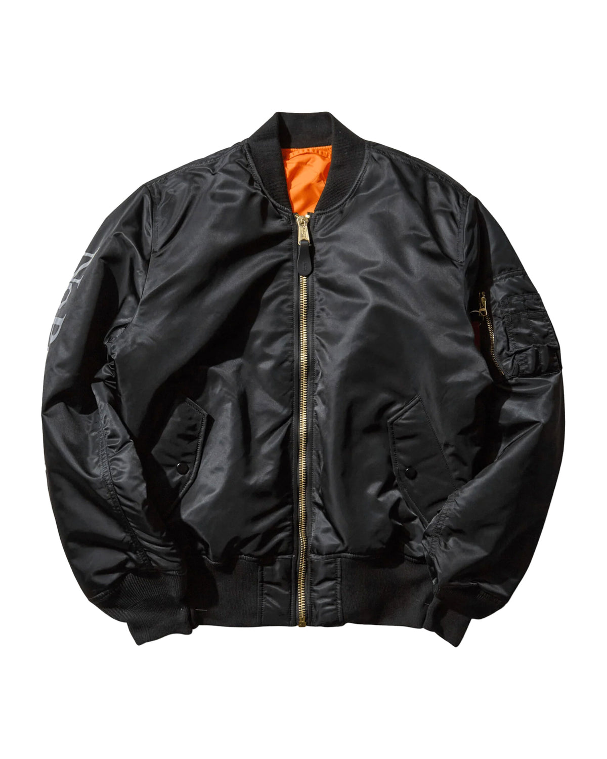 No Problemo X Alpha Industries No War MA-1 Jacket Black