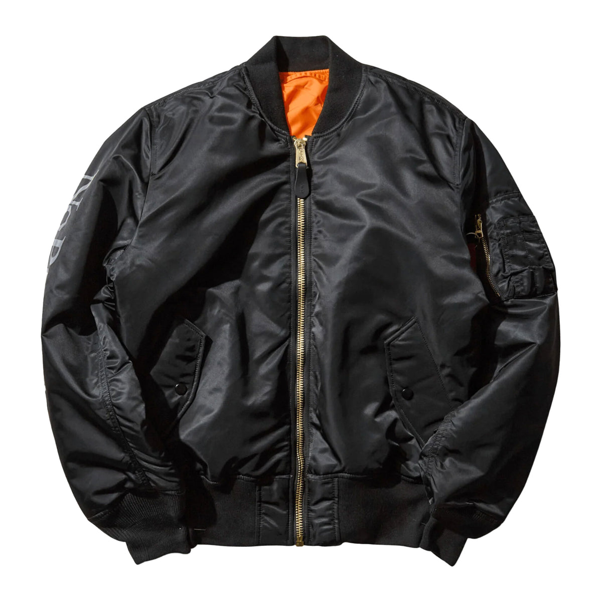 No Problemo X Alpha Industries No War MA-1 Jacket Black