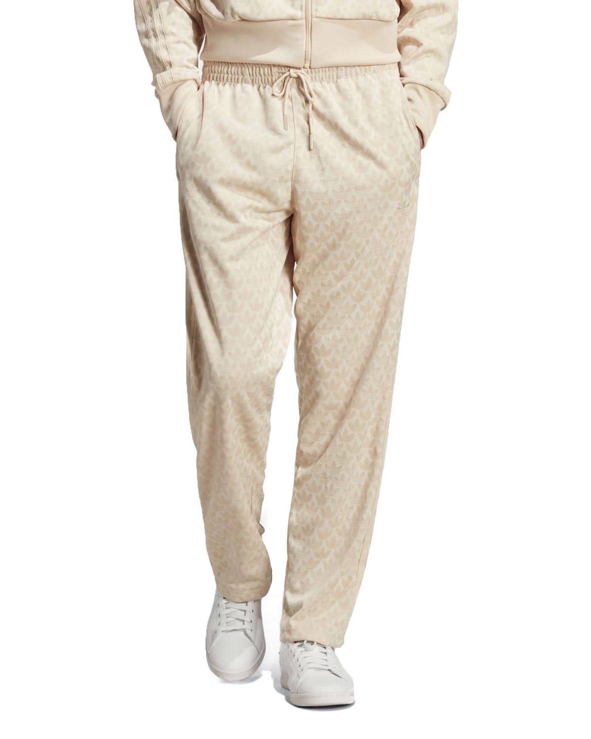 Man Trousers Adidas Acetato Multi Logo beige