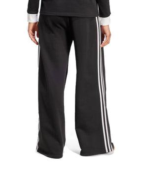 Pantalone Donna 3S Wide Sweatpt Black-White