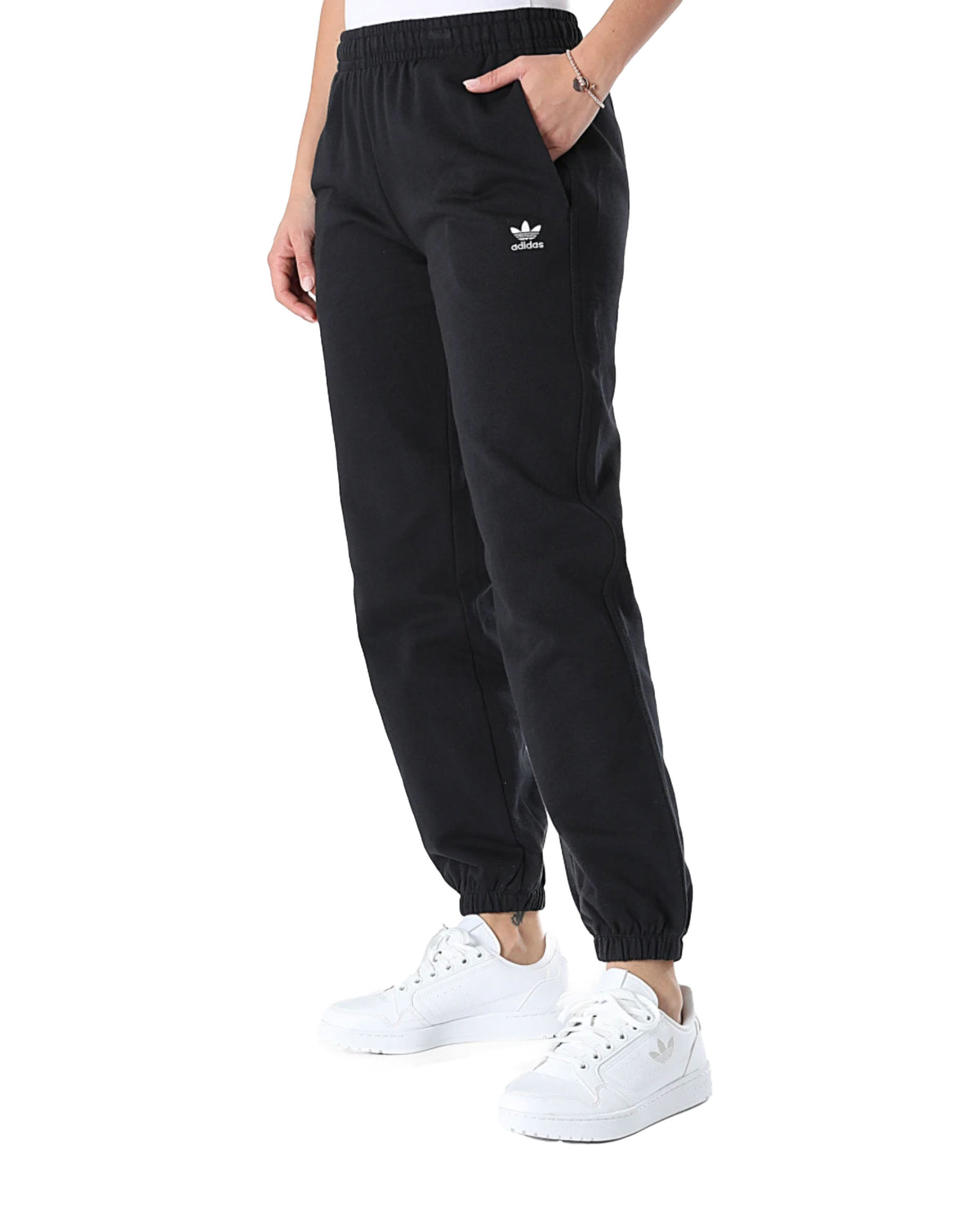 Pantalone Donna Adidas Ess Ft Pt Nero