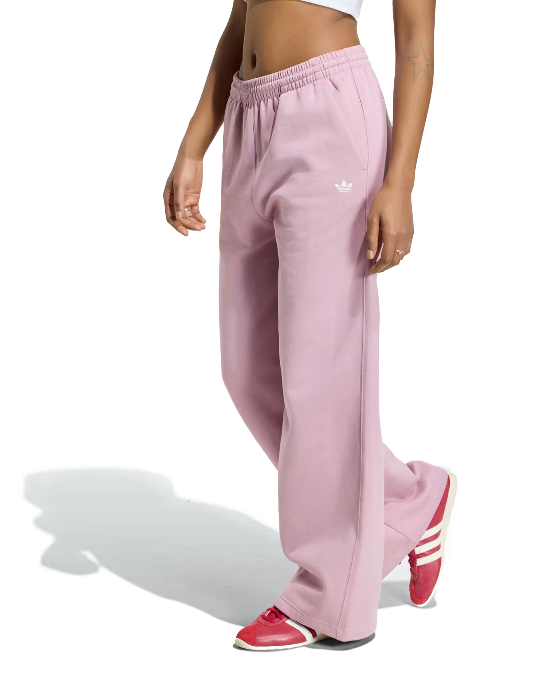 Pantalone Donna Adidas Essentials Wide Leg Loose Rosa