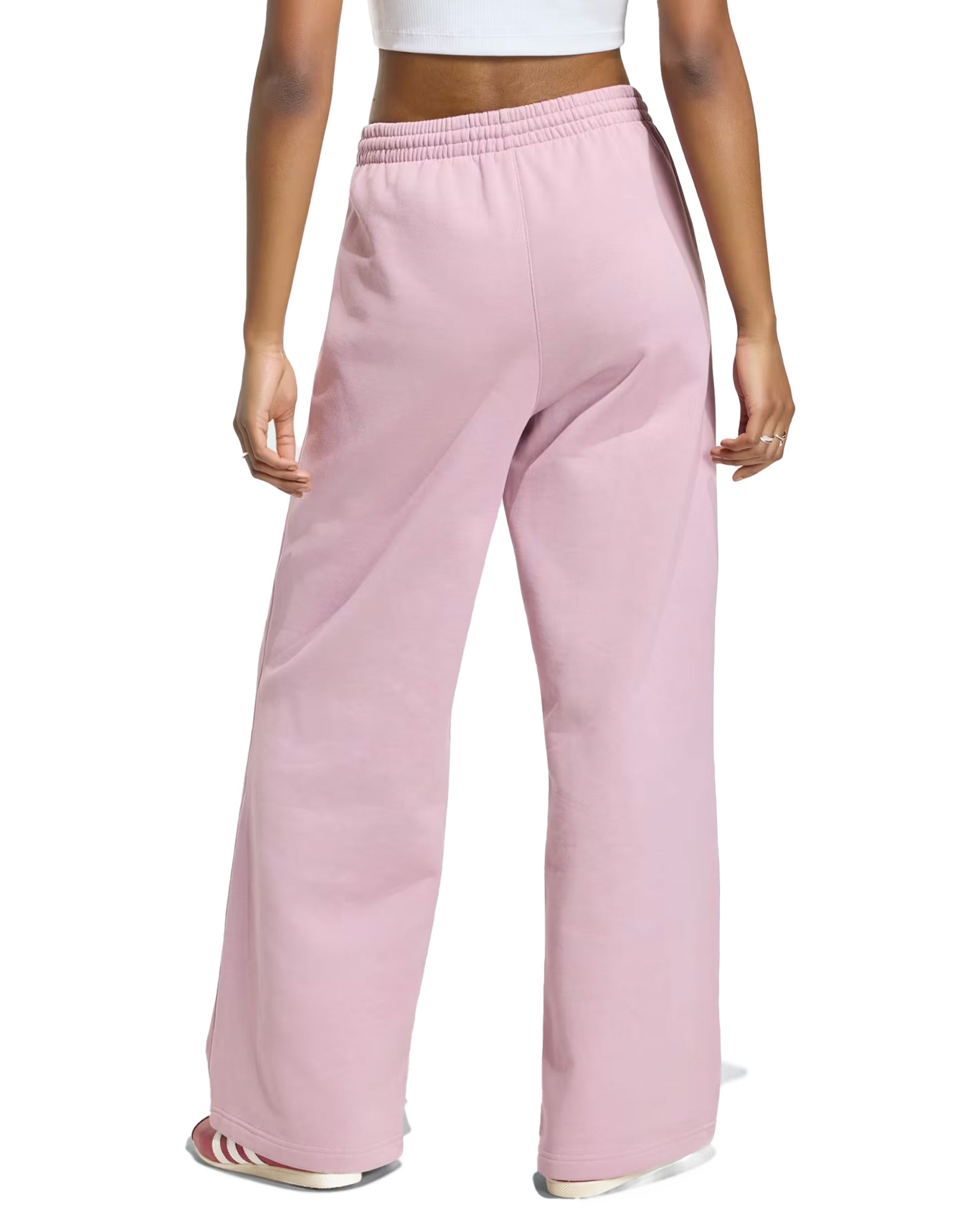 Pantalone Donna Adidas Essentials Wide Leg Loose Rosa