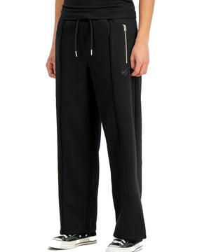 Pantalone Donna Alpha Industries Rhinestone World Logo Jogger W Nero