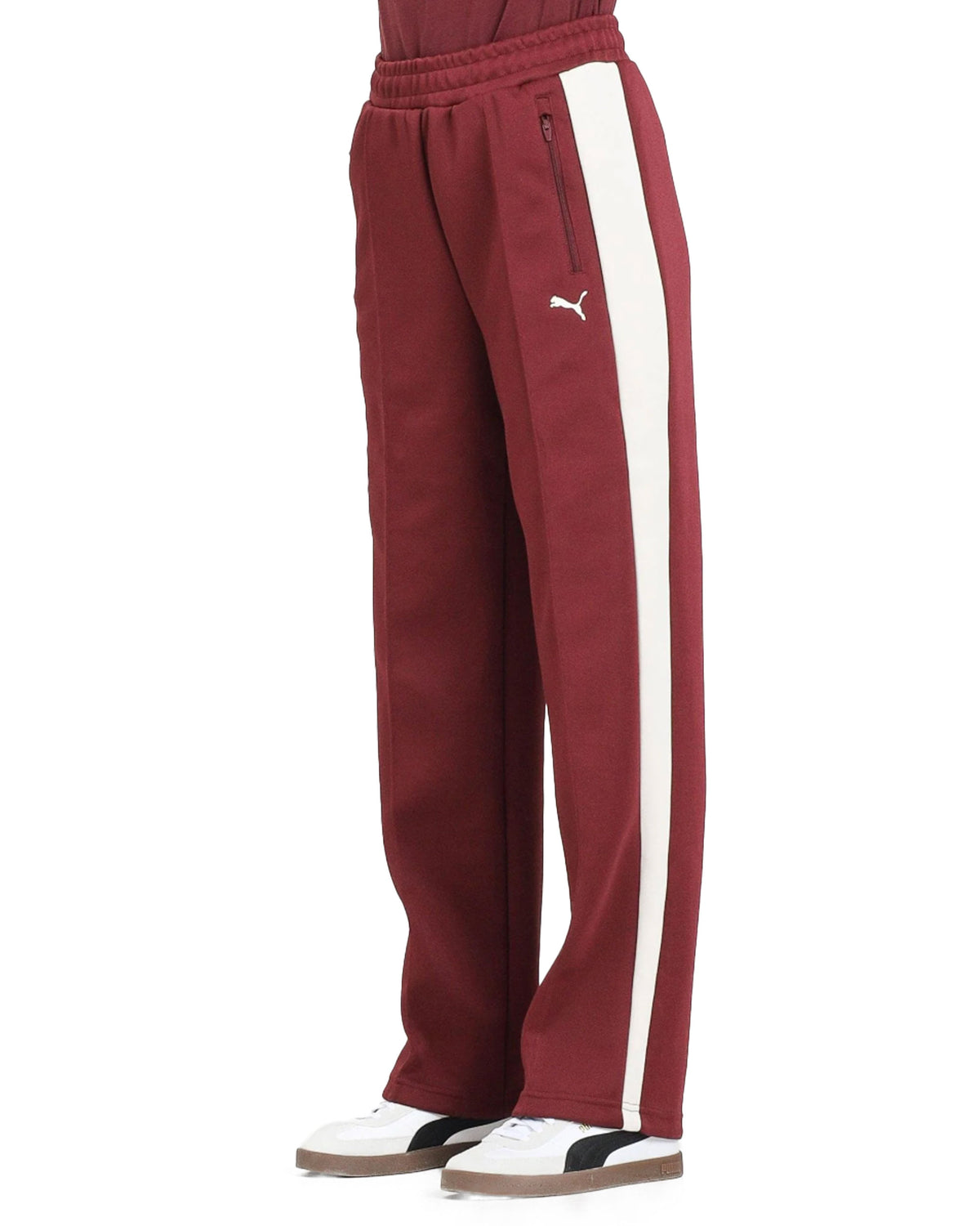 Woman's Puma T7 Always On Straight Pants ruby shimmer