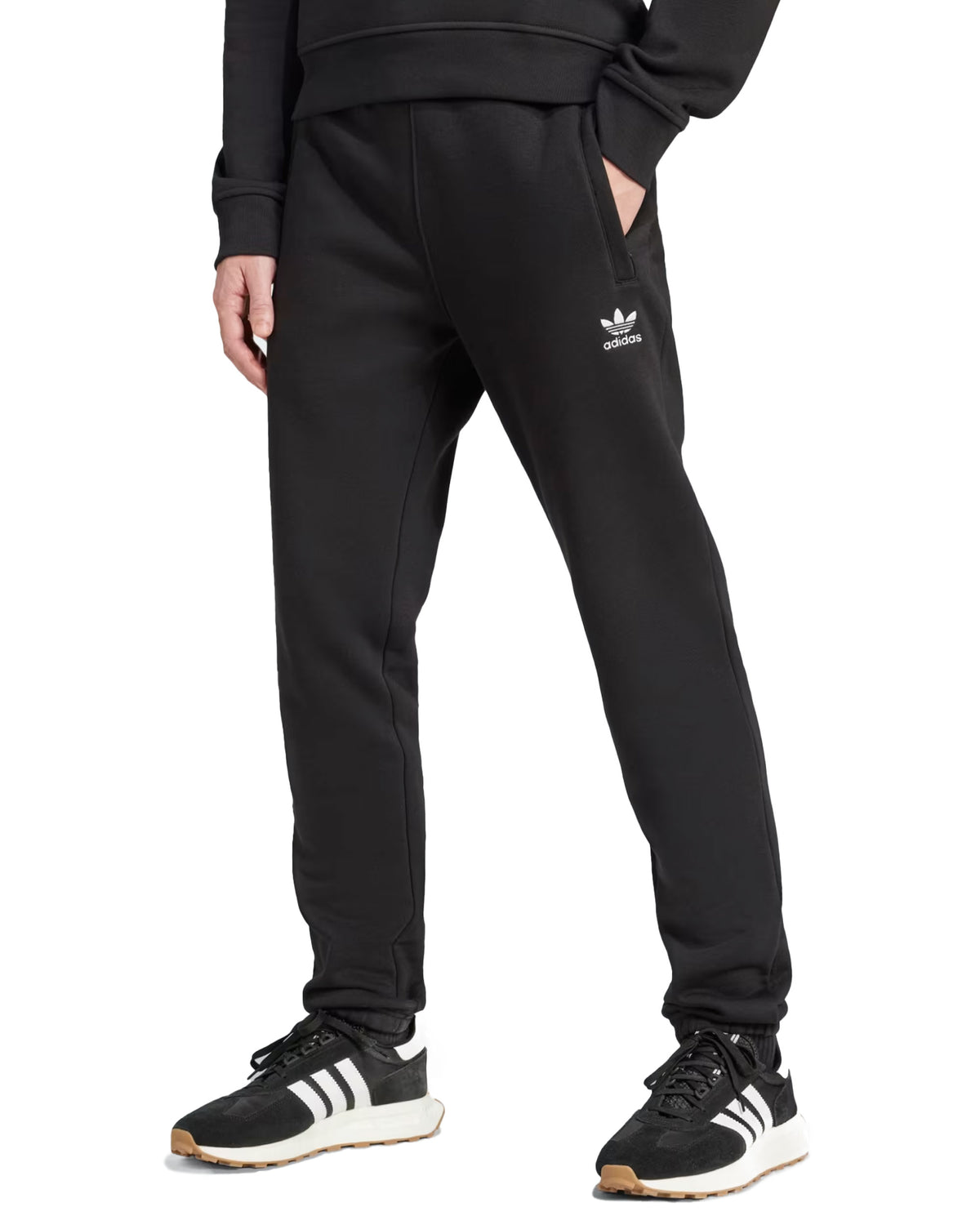 Pantalone Uomo Adidas Basic Logo Nero