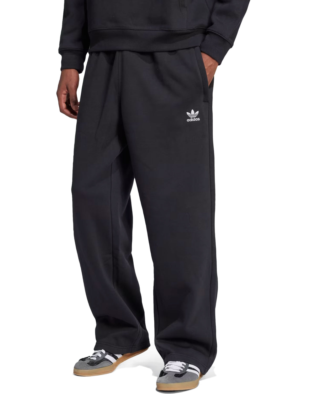 Pantalone Uomo Adidas Ess Open Pt Black