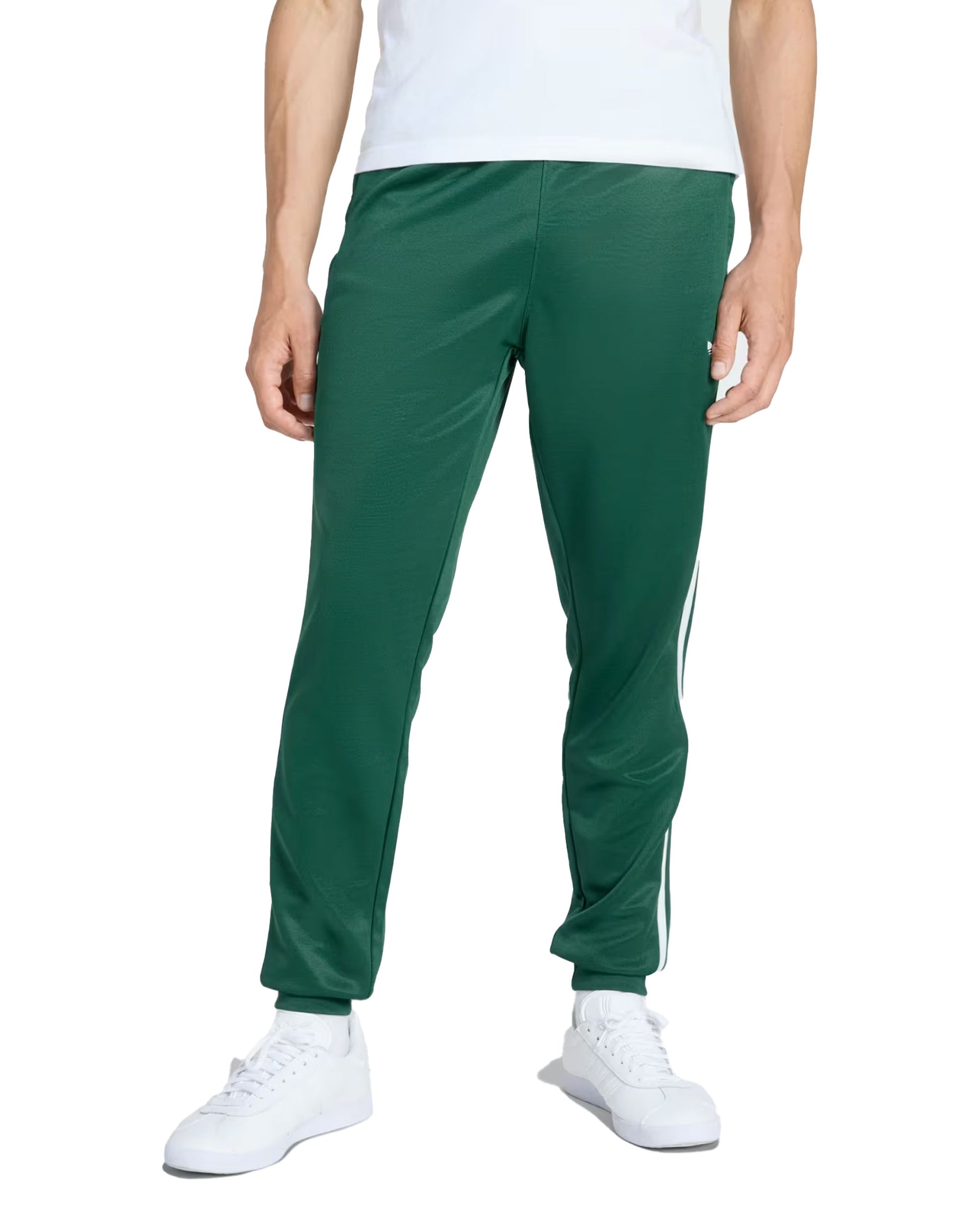 Pantalone Uomo Adidas Superstar Verde Bianco