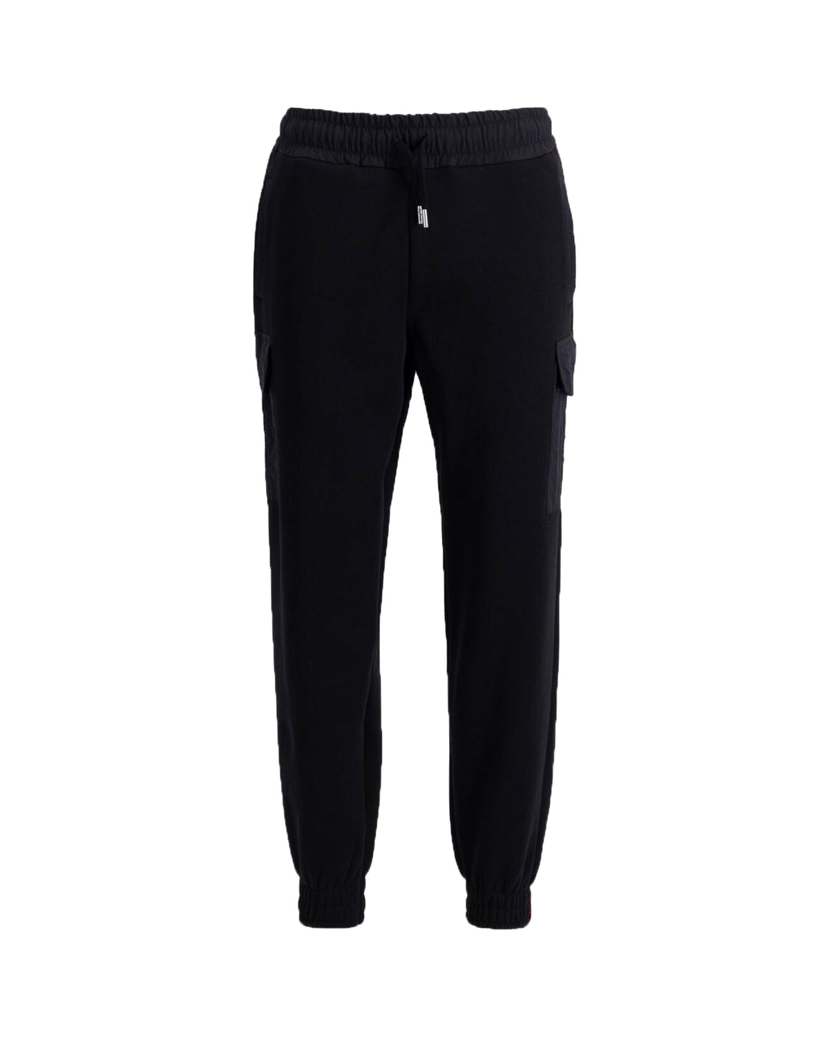 Man Pant Alpha Industries Sweat Nylon Cargo Jogger Black