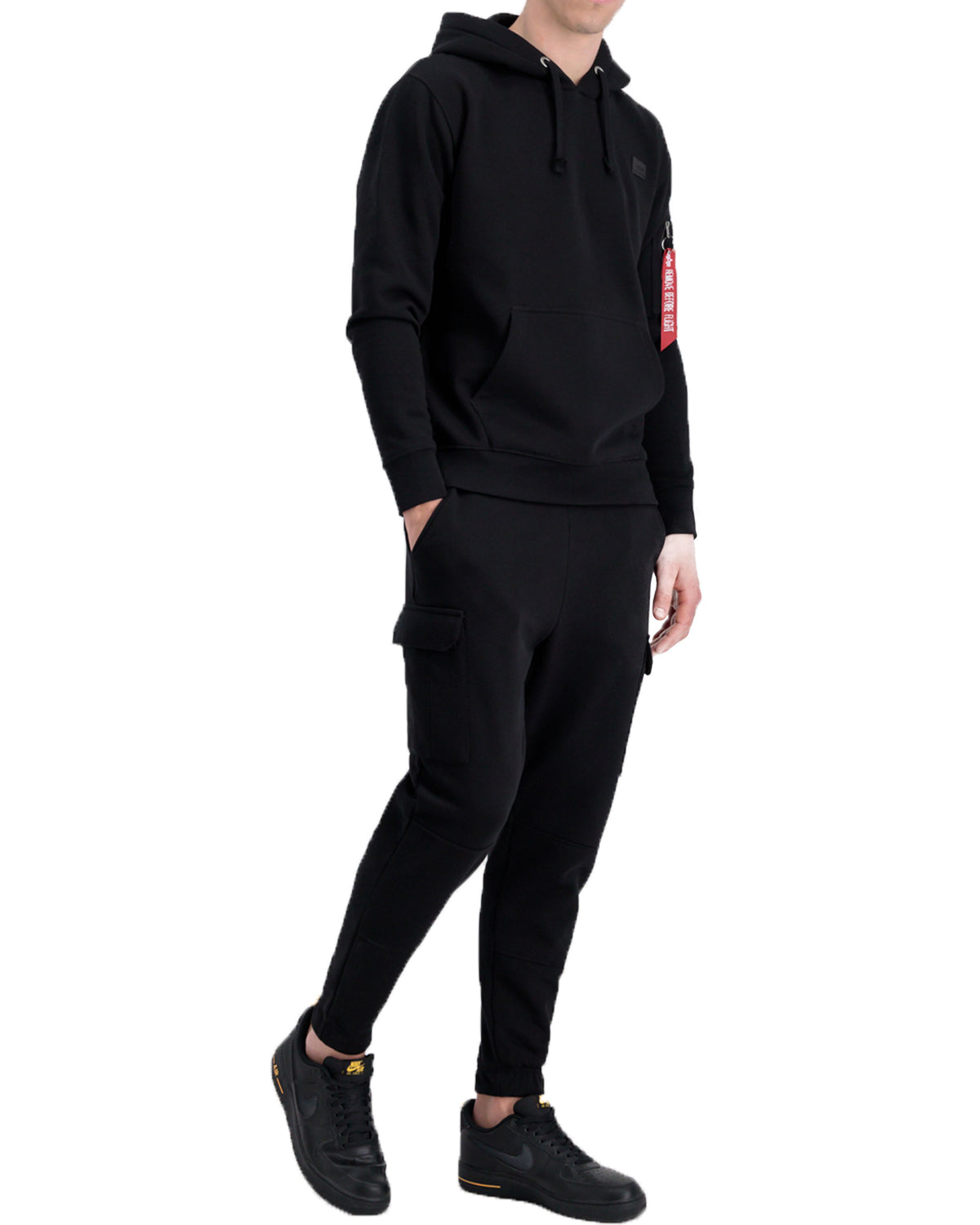 Man Pant Alpha Industries X-Fit Label Jogger Black