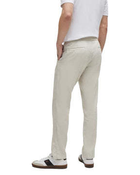 Pantalone Uomo Boss Lino Sanderson Light Beige