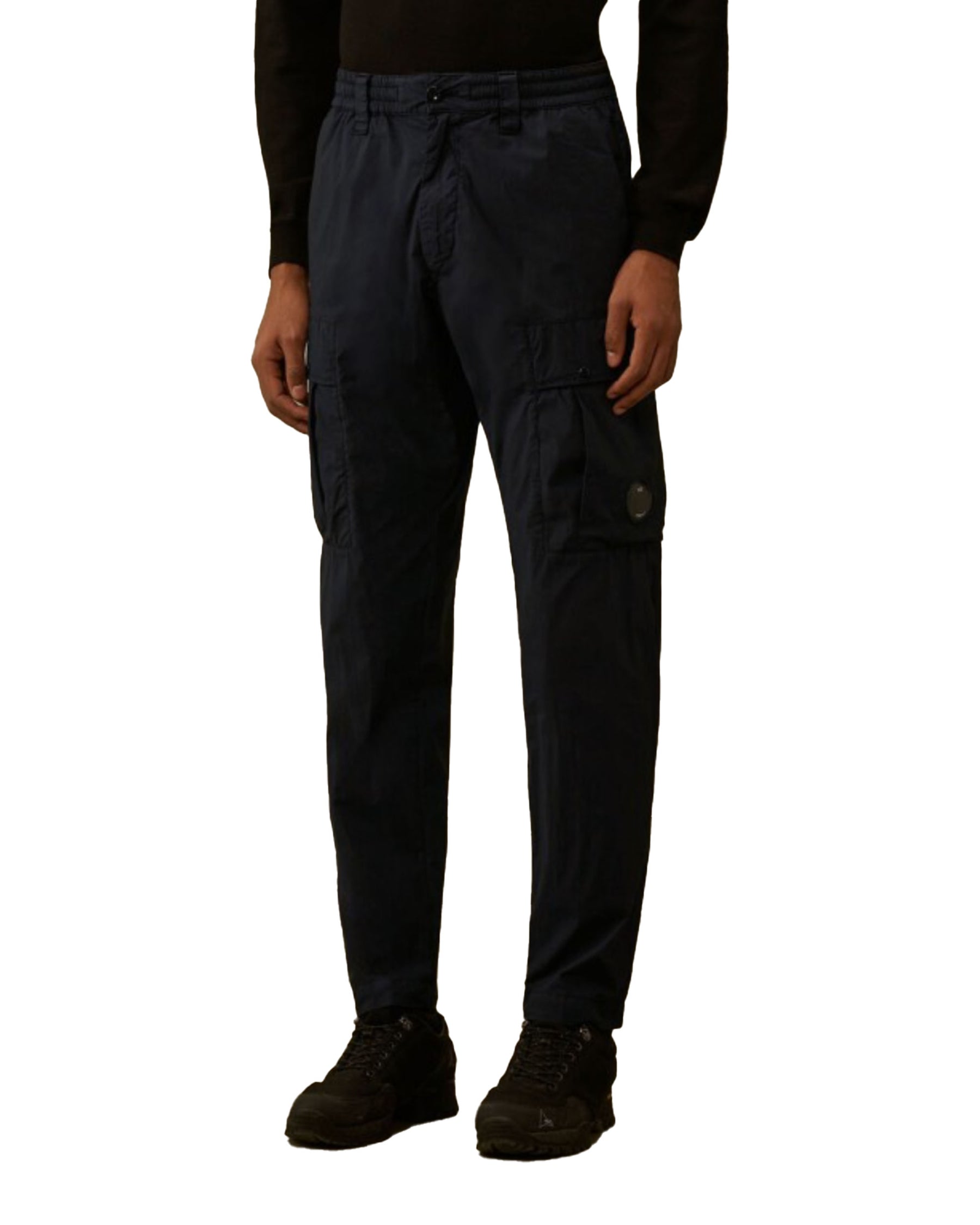 CP Company Cargo Men's Trousers in 50 thread count Stretch Total Eclipse Blue