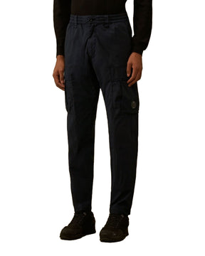 CP Company Cargo Men's Trousers in 50 thread count Stretch Total Eclipse Blue
