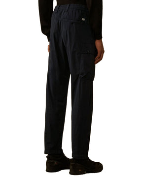 CP Company Cargo Men's Trousers in 50 thread count Stretch Total Eclipse Blue