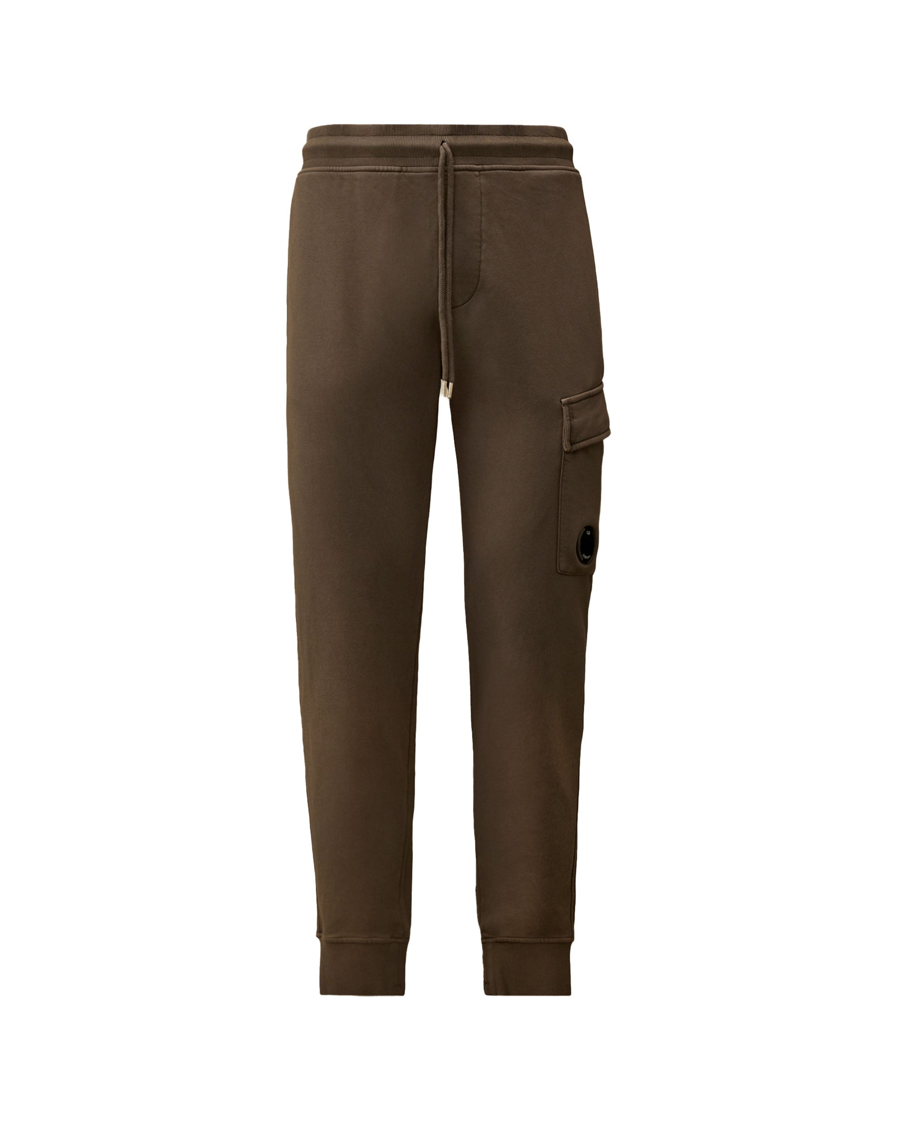 Men's Cotton Diagonal Fleece Lens Pants Dark Grey