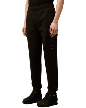 CP Company Diagonal Raised Fleece Lens Sweatpants Black