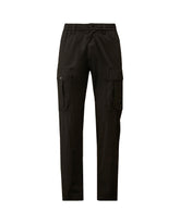 CP Company Men's Trousers In 50 Thread Stretch Black