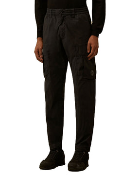 CP Company Men's Trousers In 50 Thread Stretch Black