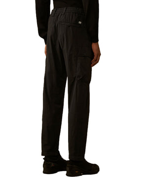 CP Company Men's Trousers In 50 Thread Stretch Black