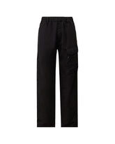 CP Company Men's Trousers In Cotton Linen Total Eclipse Blue