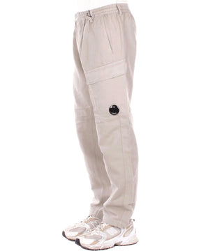 CP Company Men's Pants Cargo Pant In Cotton Linen Dove Beige