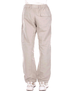 CP Company Men's Pants Cargo Pant In Cotton Linen Dove Beige