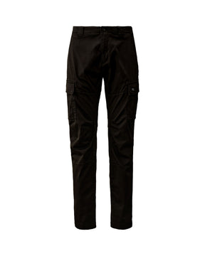 Pantalone Uomo CP Company Stretch Sateen Loose Cargo Pants Nero