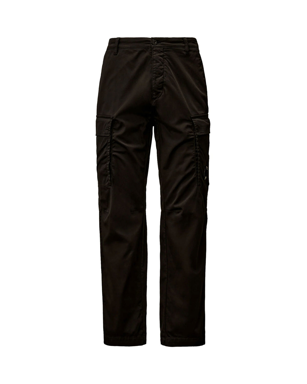 Pantaloni Uomo C.P. COMPANY Stretch Sateen Loose Cargo Pants Nero