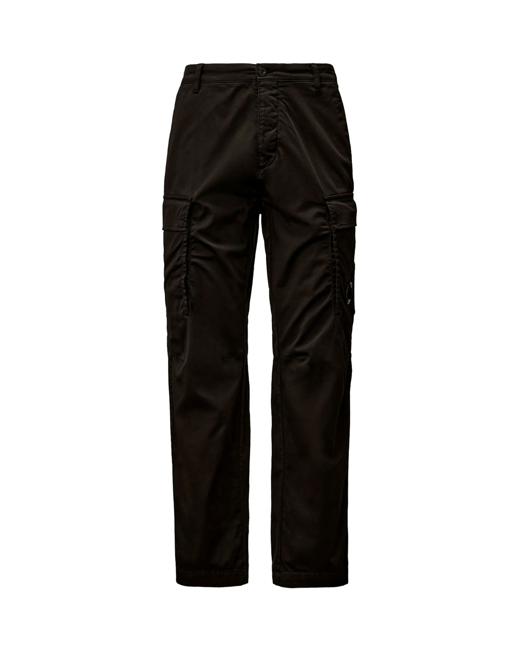 Pantaloni Uomo C.P. COMPANY Stretch Sateen Loose Cargo Pants Nero