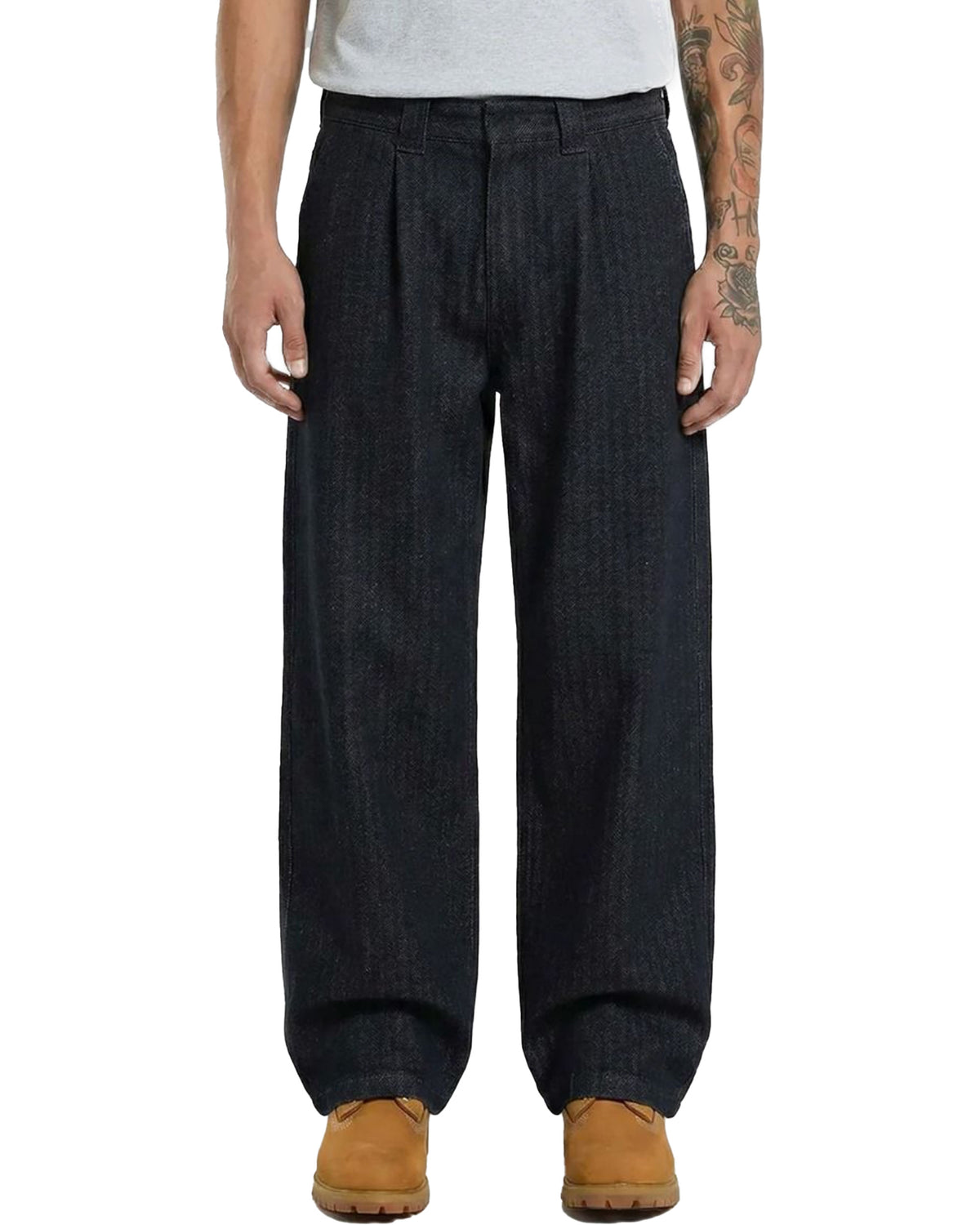 Pantalone Uomo Dickies Selvedge Herringbone Denim Work Pant Rinsed