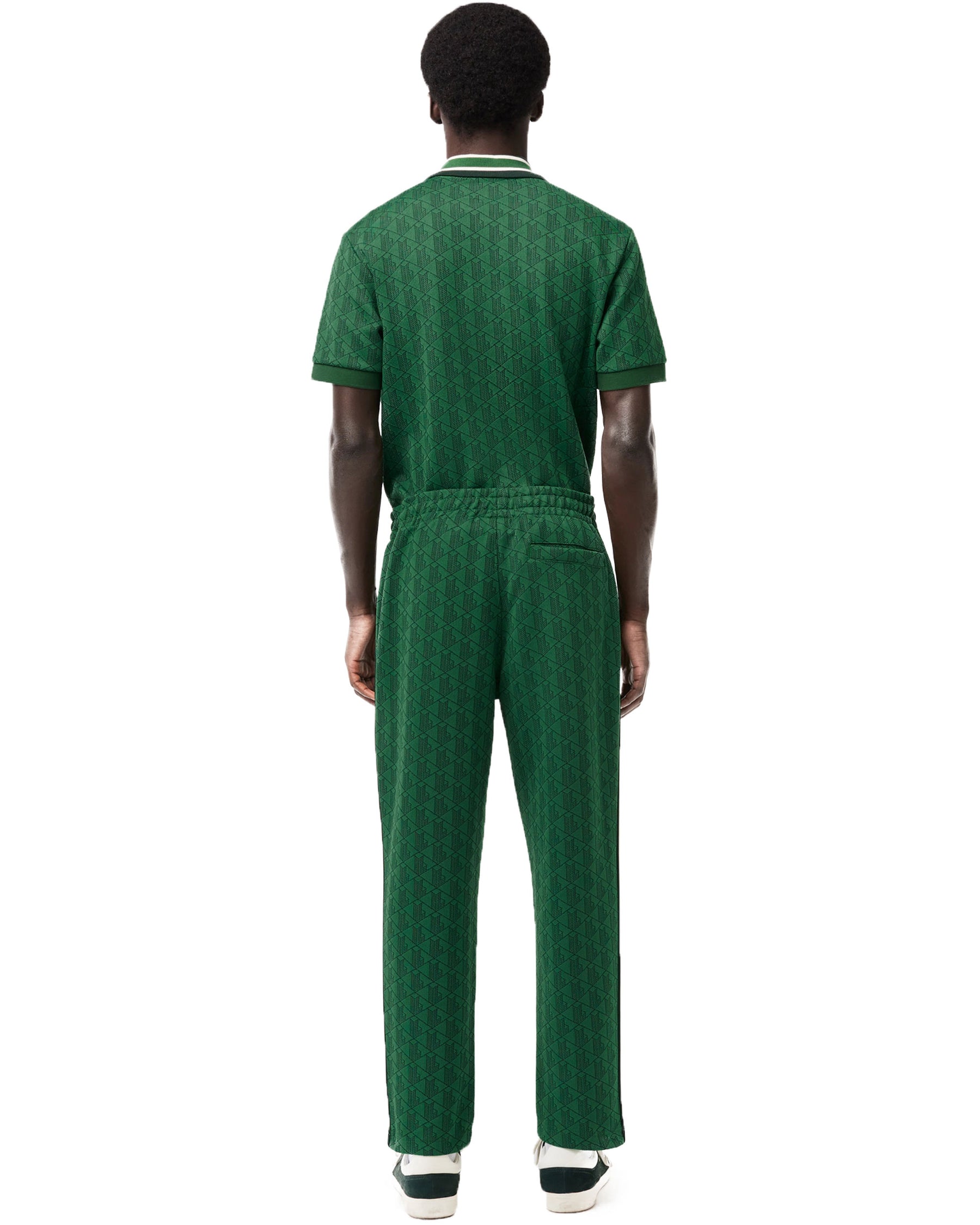 Pantalone Uomo Lacoste Jaquard Verde