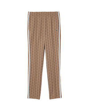 Man Pant Lacoste Monogram Jacquard Sweatpants Beige