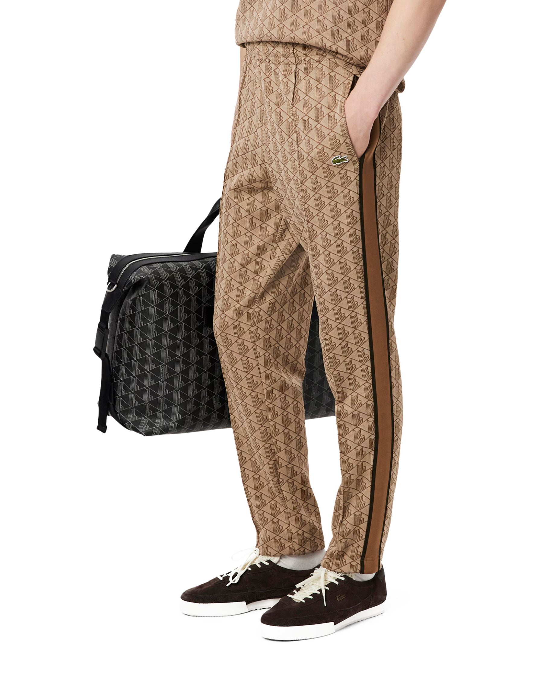 Pantalone Uomo Lacoste Monogramma Beige