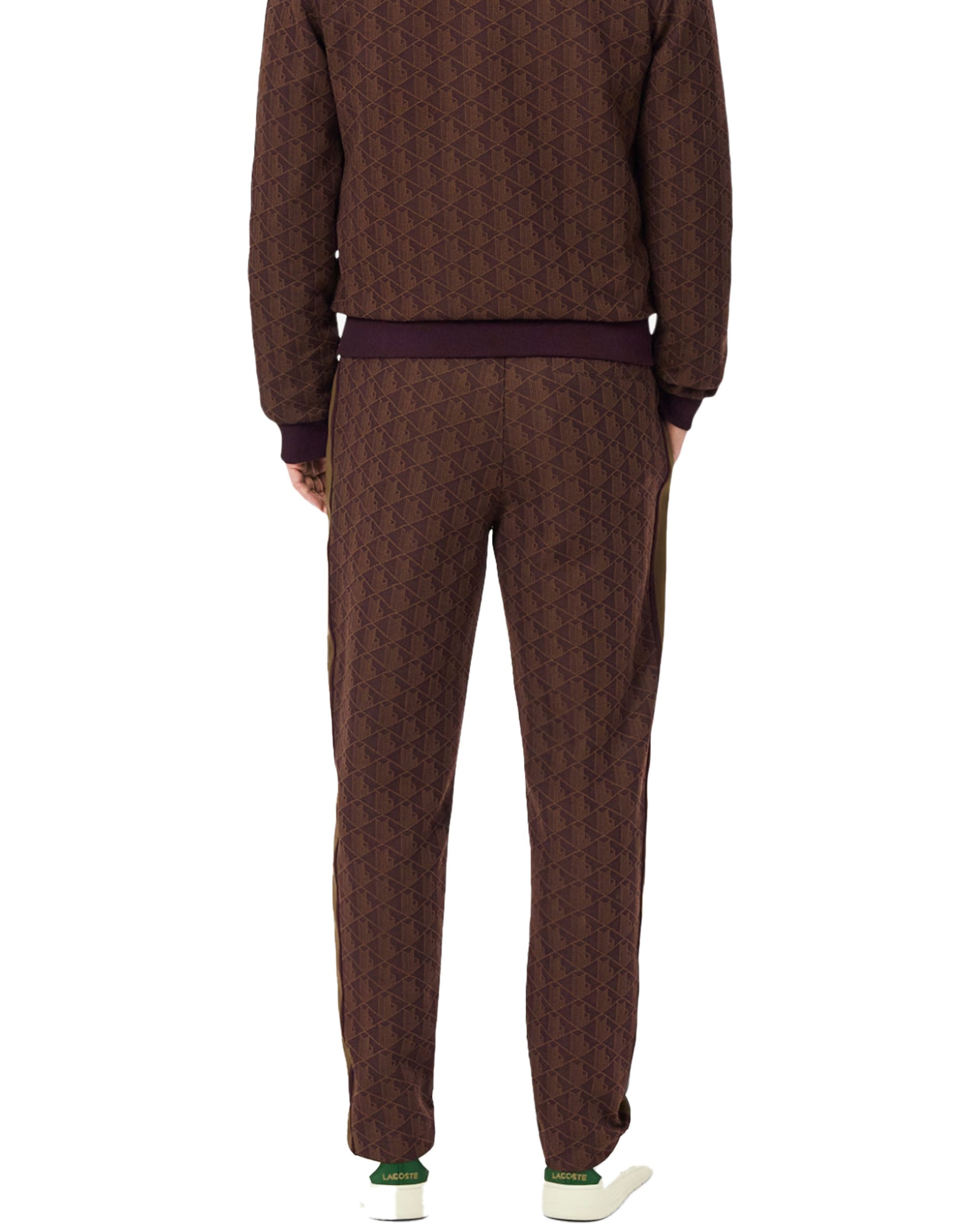 Pantalone Uomo Lacoste Monogramma Marrone
