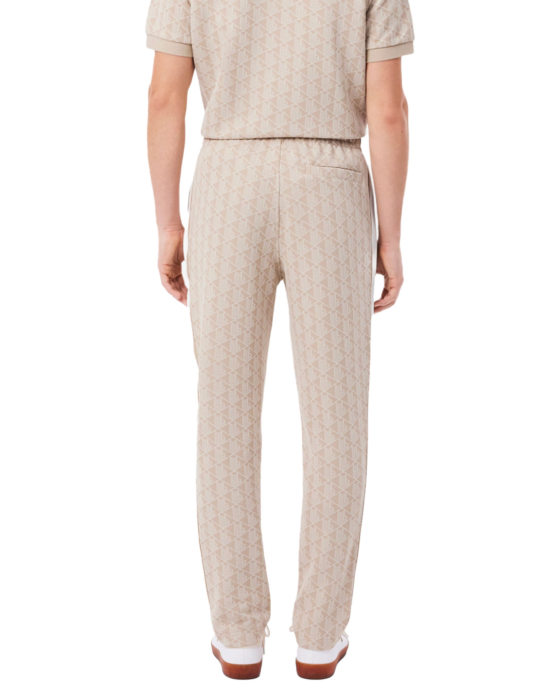 Pantalone Uomo Lacoste Monogramma Paris Beige