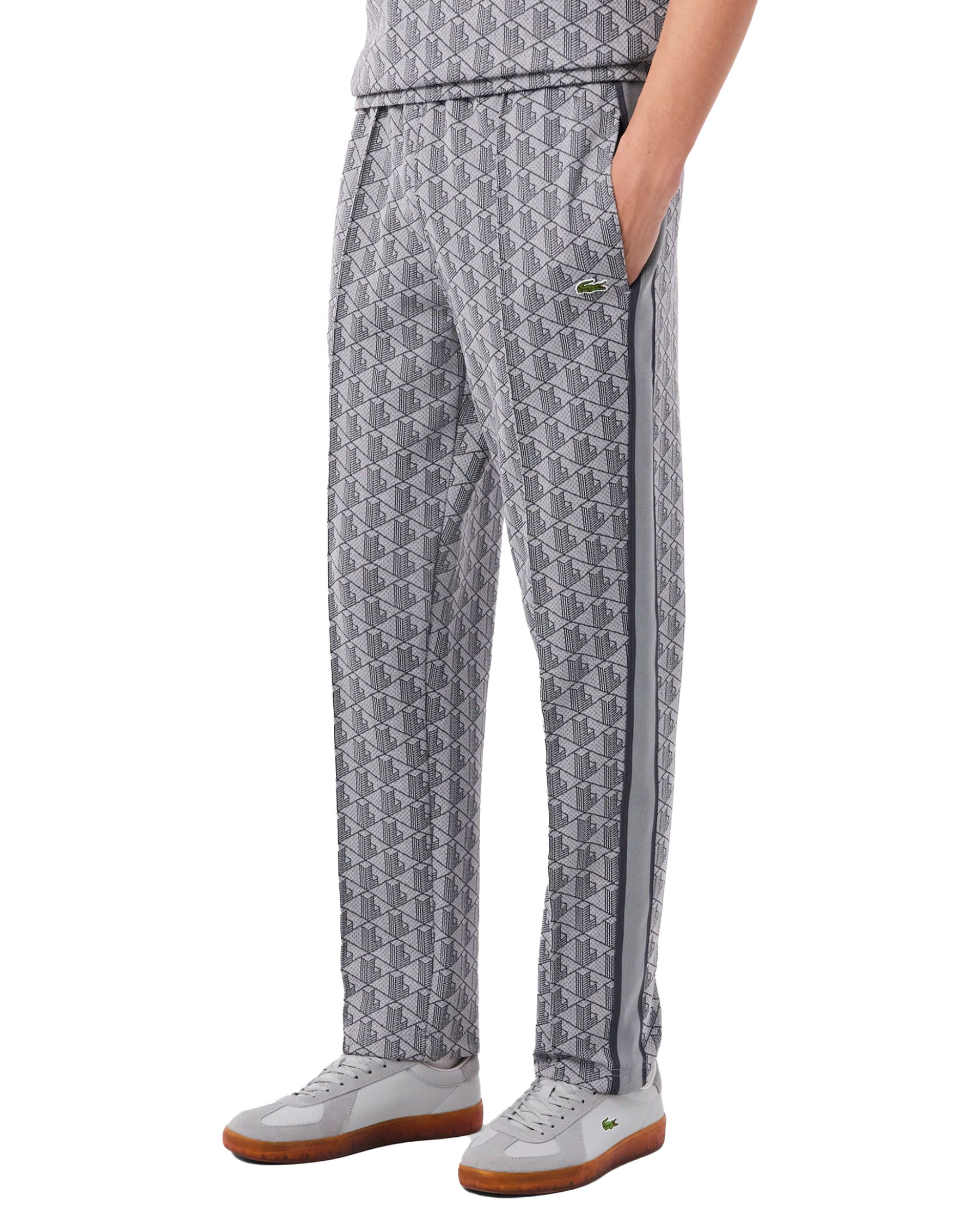 Lacoste Monogram Paris Men's Trousers Grey