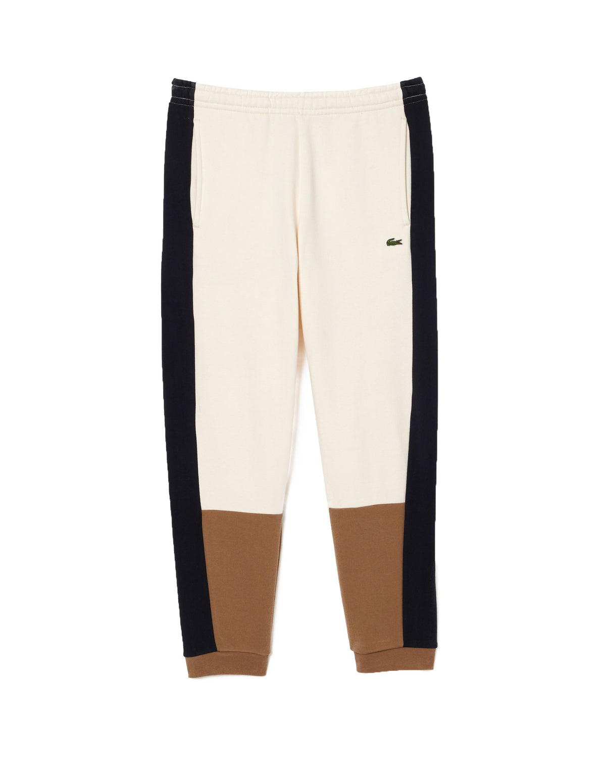 Man Trousers Lacoste Cream Blue